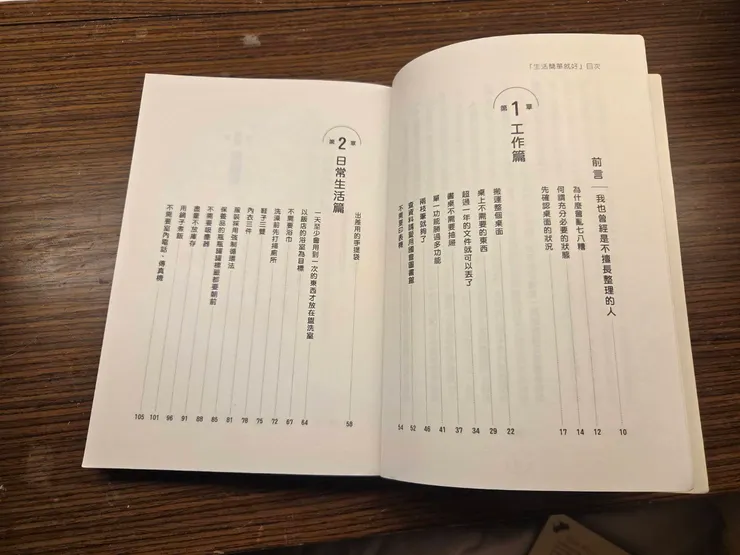 《生活簡單就好: 少量物質也能心靈富足的暢活提案》-目錄