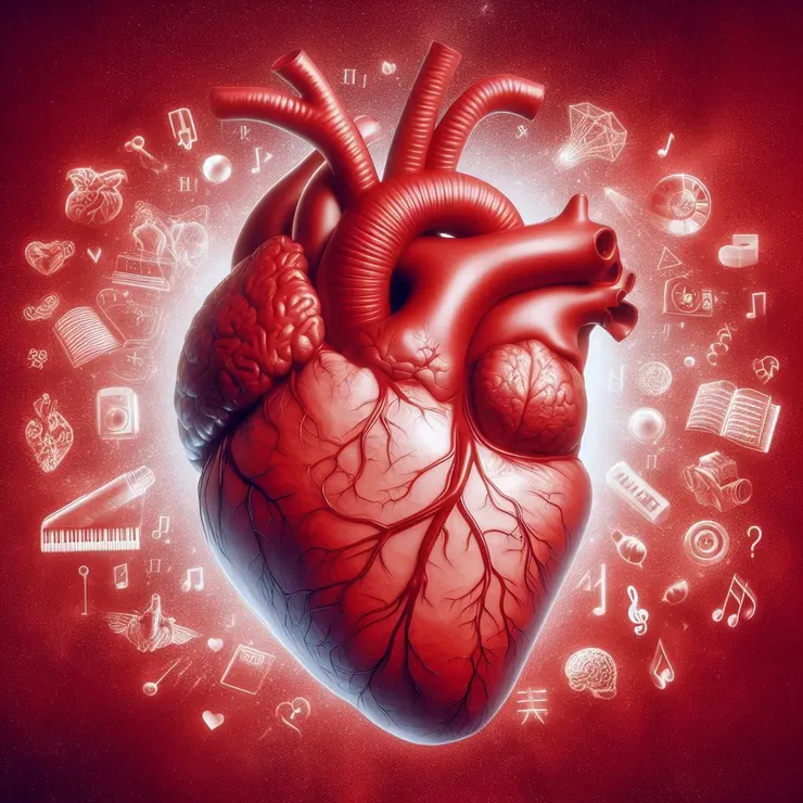 示意圖：心單純，腦清晰。一顆帶著大腦的心。 (圖片來源：Copilot AI 生成圖)