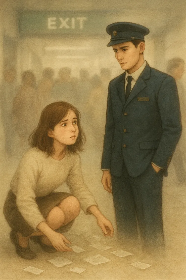 兩人初見,第一天上工就迷路的災難現場。〈本插圖示意圖由AI協助生成。〉