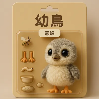 ChatGPT 4o - 公仔設計 - 【燕鸻】