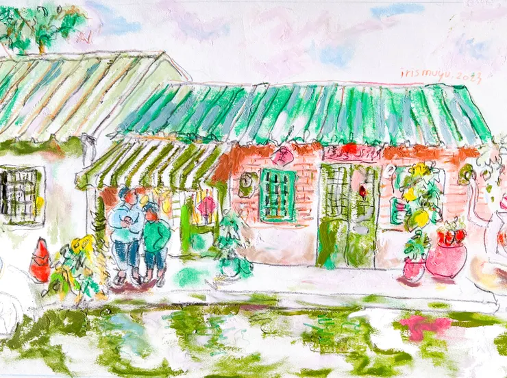 我在宜蘭的日子, 無意間到網友老家喝咖啡 ,聽網友說我們喝咖啡的地方是她以前的睡房, 緣份妙不可言啊