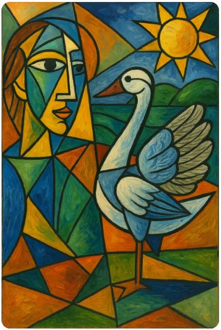 畢卡索風格漸卦，GPT生成