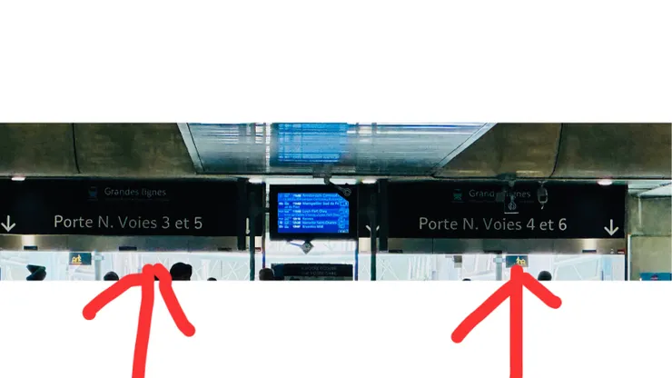 這裡是北邊的月台，單號和雙號入口不同哦！進月台前還有看板可再確認一次