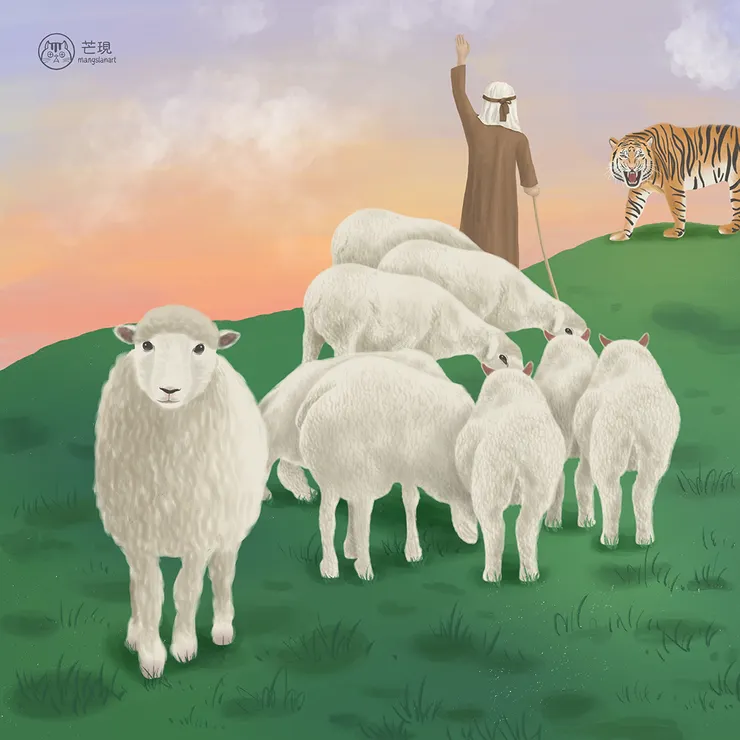 此畫作為芒現繪製的NFT作品-【不要盲從大多數人走的路】