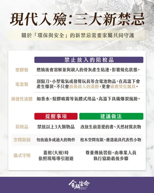 現代入殮：三大新禁忌－禮儀公司推薦金麟