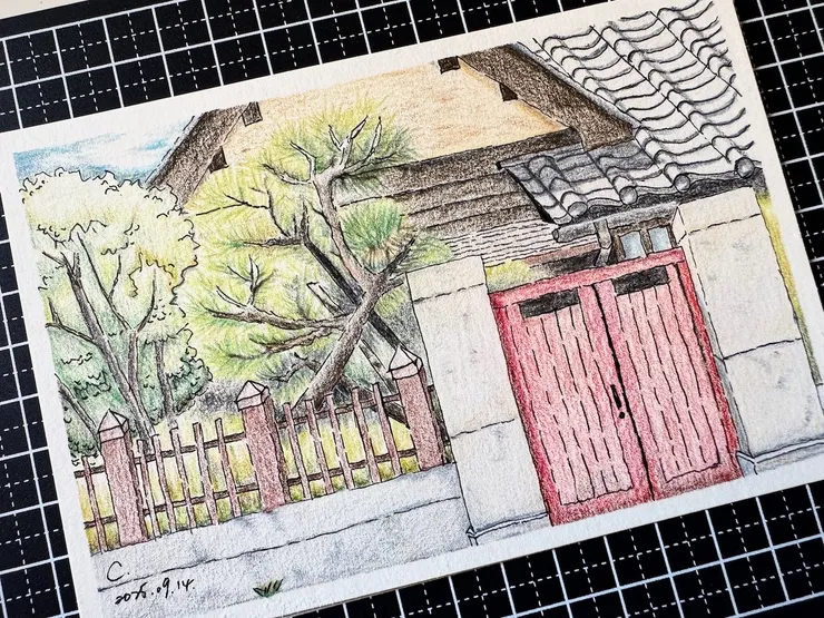 我的首次寫生+速寫成果