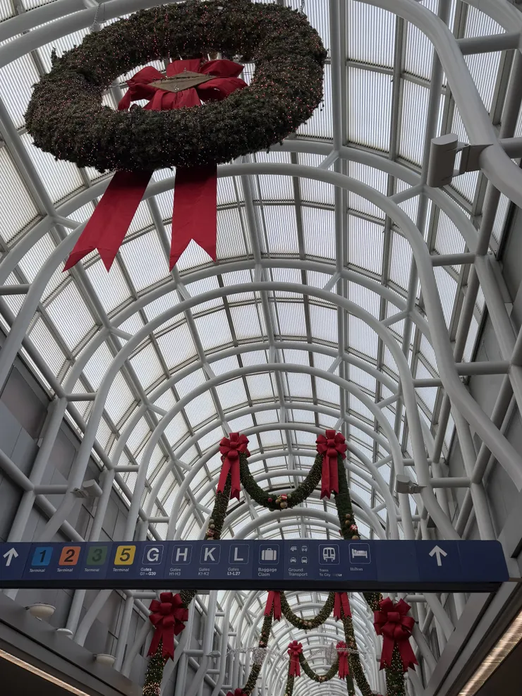 機場內的裝飾