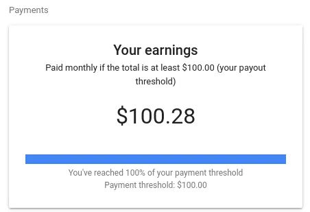 唯一一次100美金的YT廣告分潤