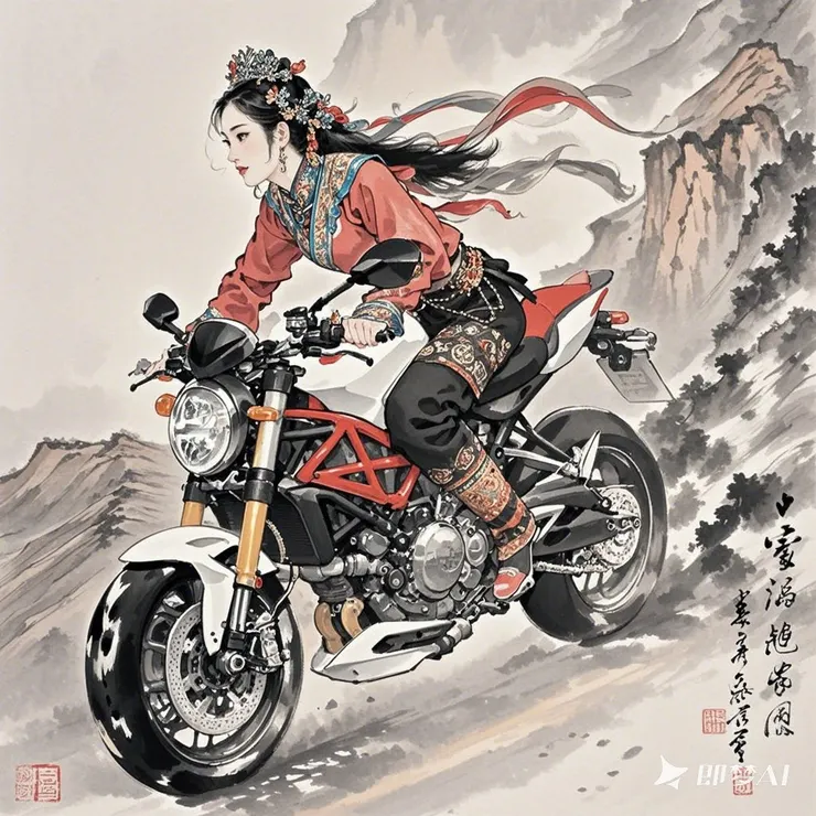 公主出塞圖( FB厲害的AI大大做的 有看到自己的作品 請跟我說一聲喔!! 感謝!! )