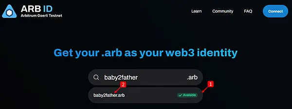  ARB ID｜Arbitrum網域名稱，購買教學 get your .arb