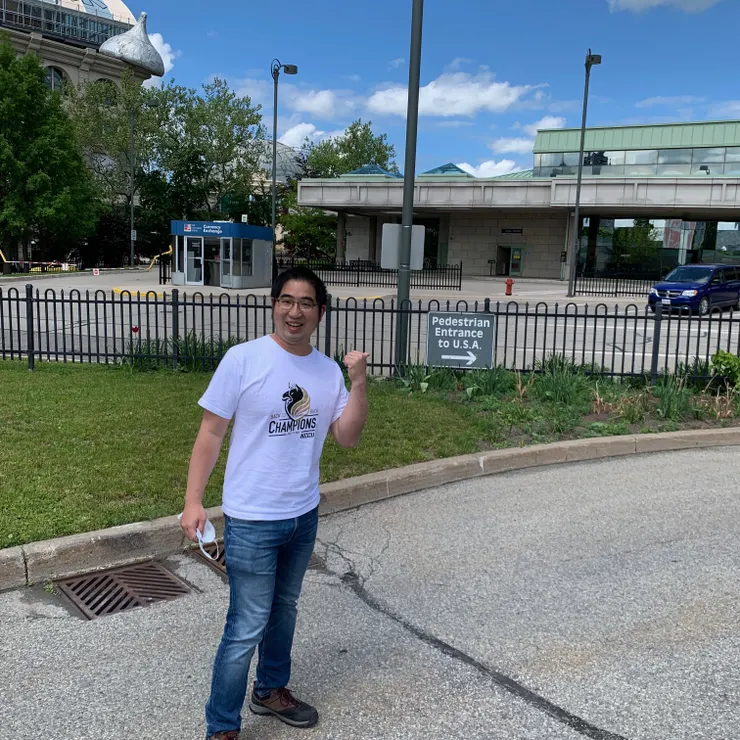 在彩虹橋準備走路去紐約 州