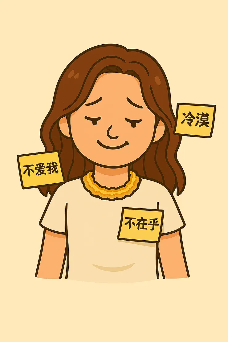 過去的我，最擅長的不是理解，而是替人貼上標籤。「不愛我」「冷漠」「不在乎」……一張張都像警告貼紙，貼得滿天飛。現在想起來，好笑又心酸—原來那才是我最愛嚇自己的方式。 也是一次又一次自己上演一齣又一齣「我不被愛」的戲碼～當時的我根本就是最佳導演或女主角獎～哈哈哈哈😄