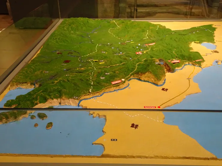 盛世渤海疆域示意沙盤