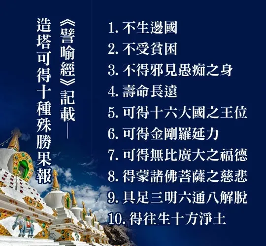 《譬喻經》記載佛塔功德