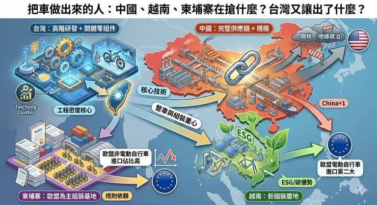 4大自行車供應鏈版圖