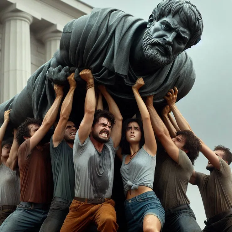 Bing幫我畫的「扛霸子」XDDD