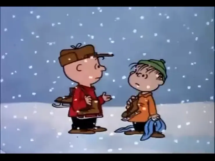Charlie Brown 問弟弟：為什麼在聖誕節我會不快樂？（網路截圖）