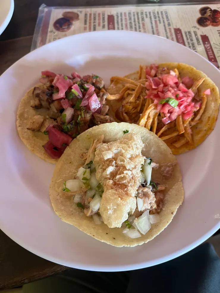 在Tulum第一次吃在地的Taco