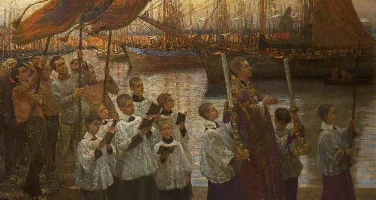 Rogation Days, St. Ives, Cornwall. William Titcomb.