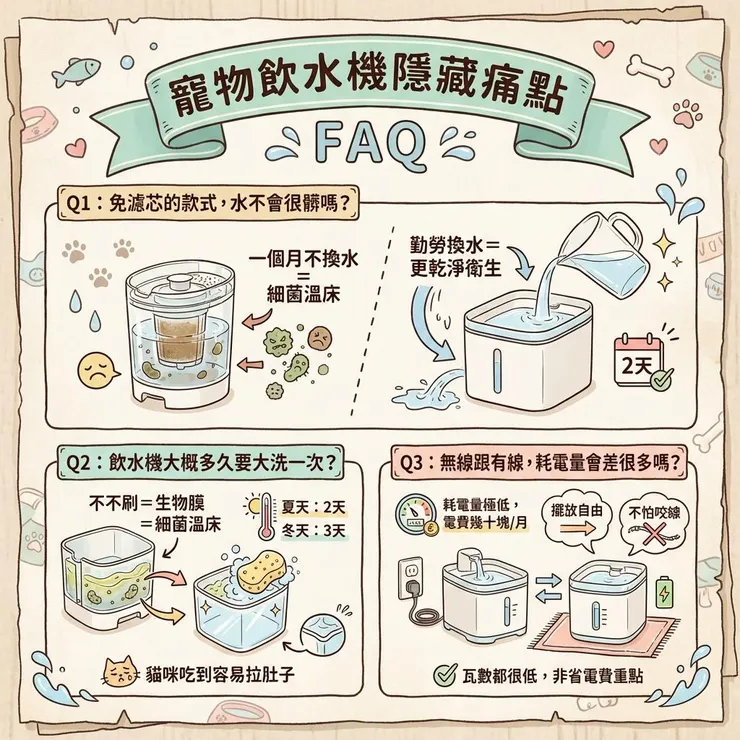 寵物飲水機隱藏痛點 FAQ