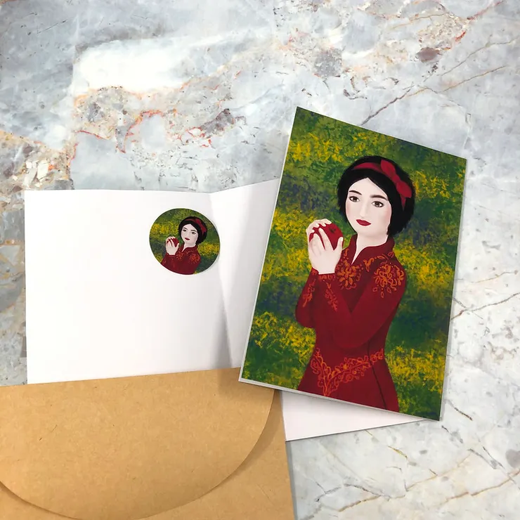 紅蘋果 | 明信片 | 卡片