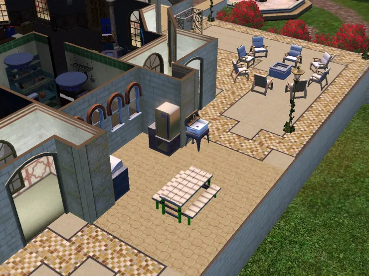 也用洗手盆和雪櫃，隨時開燒烤大會也沒問題！(但我比較喜歡吃火鍋。)