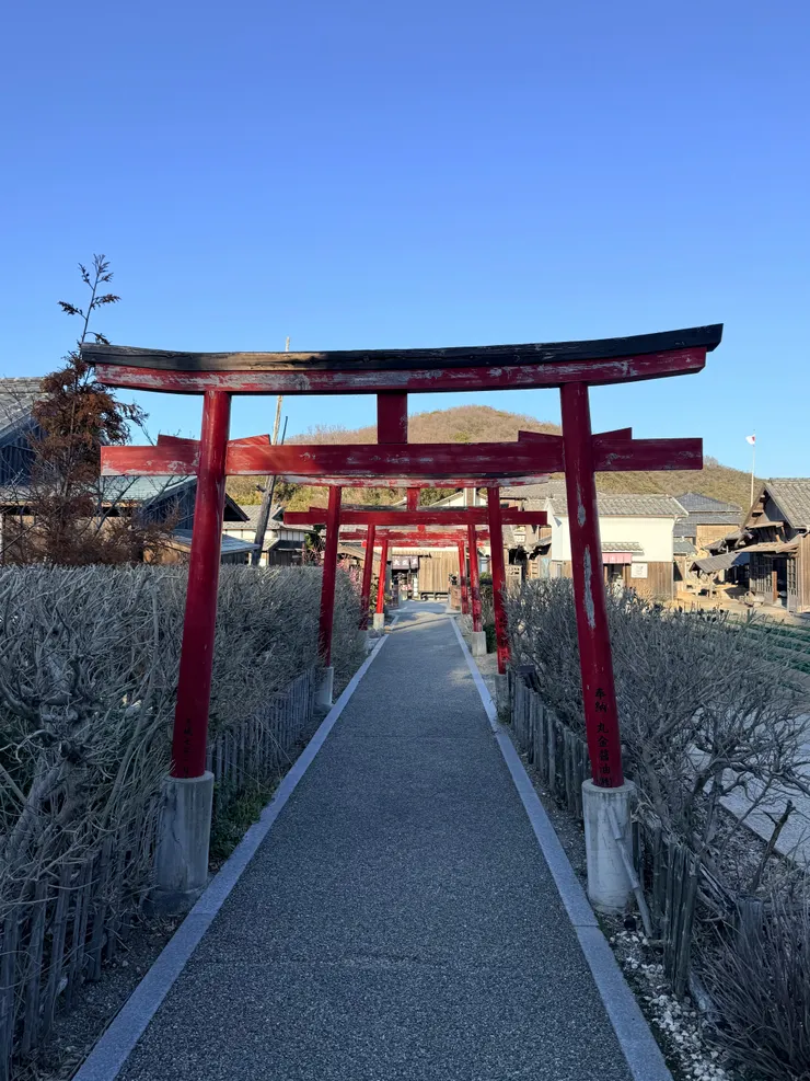 園區內的鳥居佈景