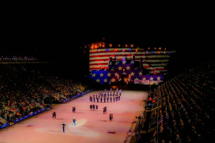 當年的軍樂節表演中，屬於美國的樂章