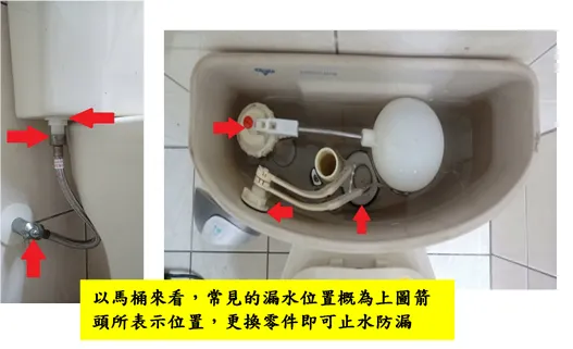 馬桶水箱漏水誤以為水管漏水