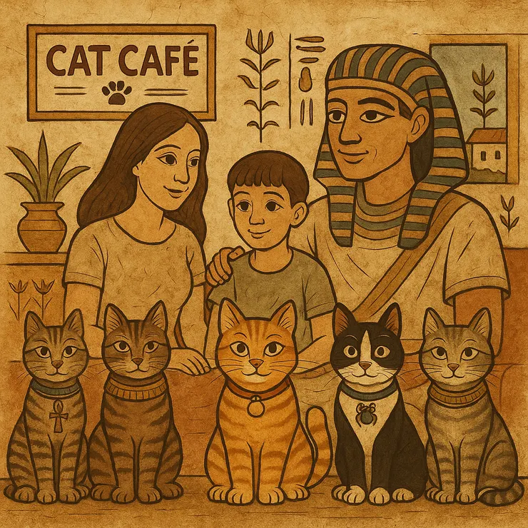 古埃及風格以側面人物造型與正面眼睛結合的方式描繪，構圖對稱且嚴謹。 色彩使用礦物顏料，色調飽和而具象徵意義，如紅棕、青綠與金黃常見於壁畫中。 圖像常配合象形文字與神祇符號，整體呈現神聖莊嚴且具有故事性的紀錄風格。