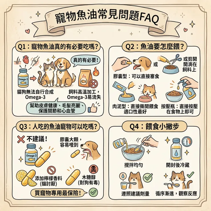 寵物魚油常見問題FAQ