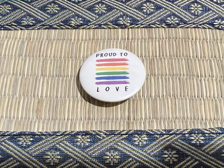 和寶貝的情侶別針