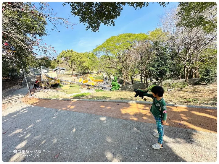 如果有輪子到這裡還可以，再往前就都是階梯跟山坡。