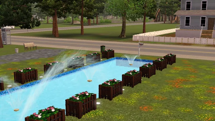 聽說古人沒冷氣，噴水池可以令四周圍的環境清涼些，其實看到這麼漂亮的水景，暑氣已消了一大半。