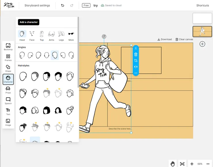 第四個可以加入人形，髮型臉孔到衣著都可以改變