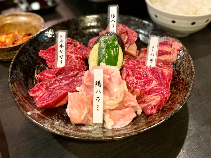 大阪燒肉各式各樣橫隔膜