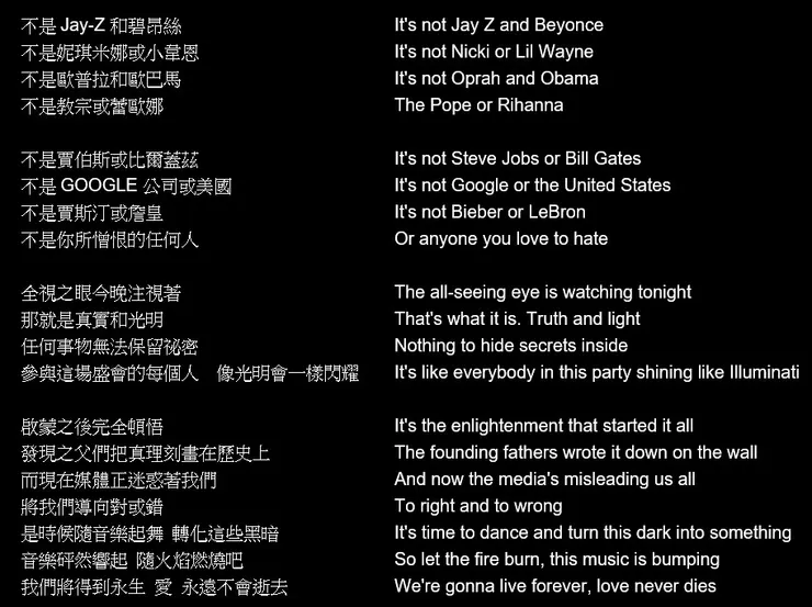 【光明會(Illuminati)】歌詞