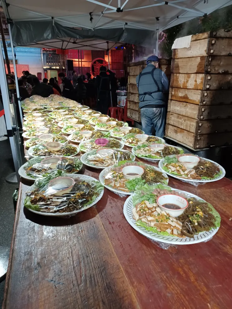 準備上桌的料理