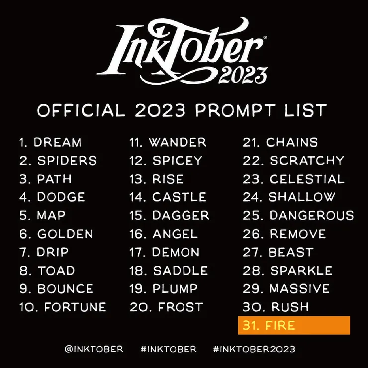 Inktober Day31:FIRE