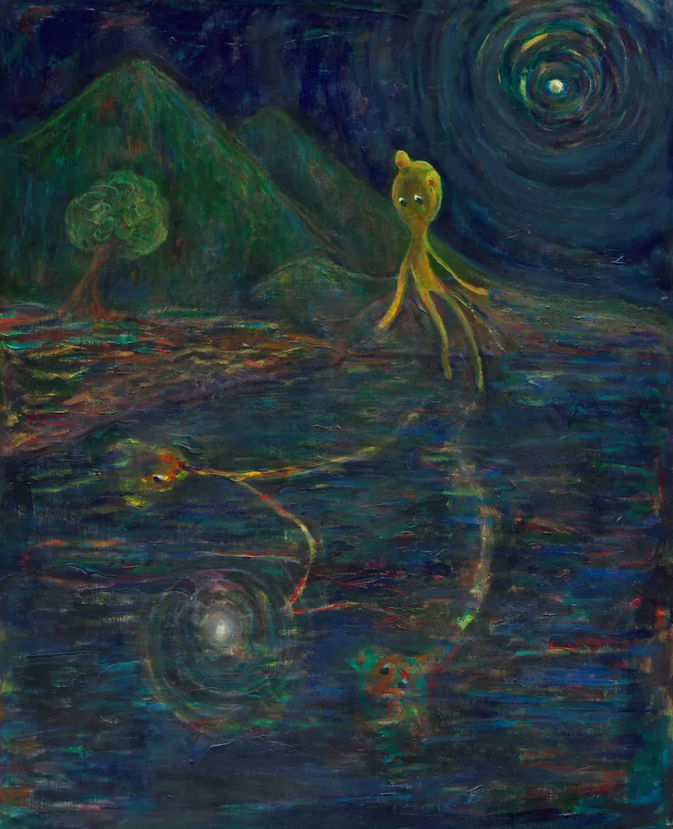 陳威廷 | The illusive Moon, 2024 | 壓克力 畫布