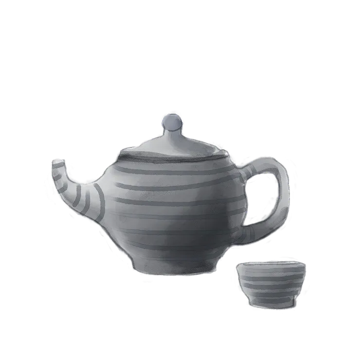 喝茶的人-內頁插畫