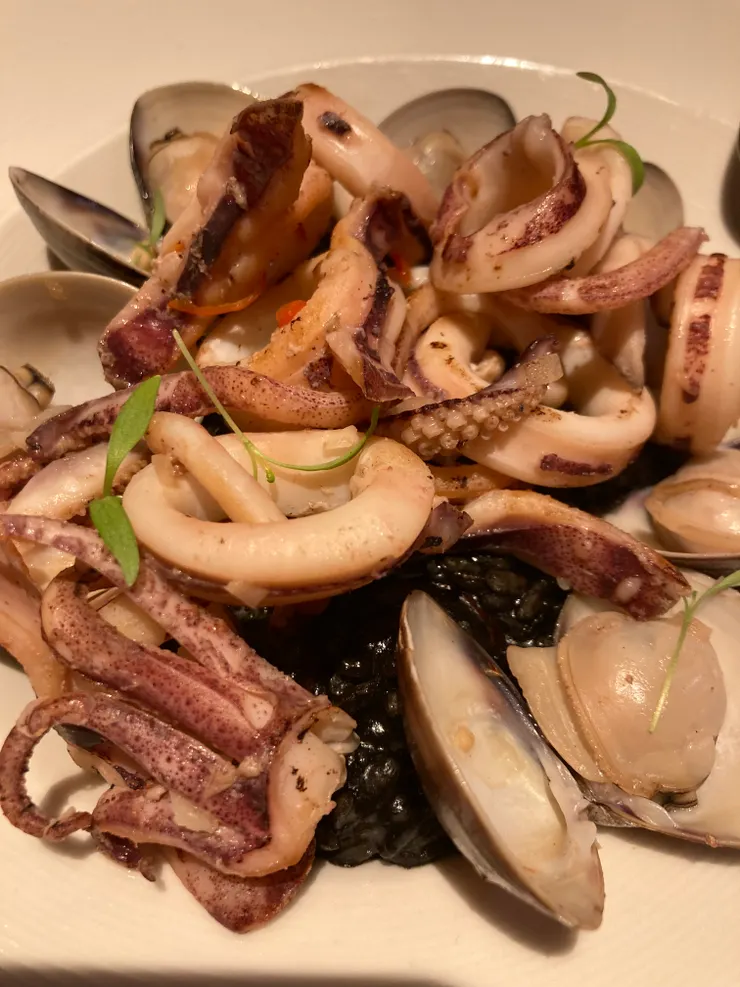 辣味墨魚花枝燉飯