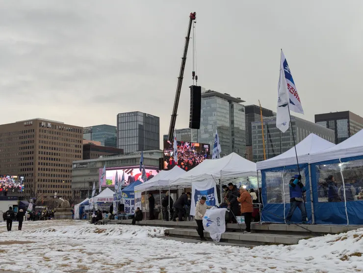 週末的造勢活動現場