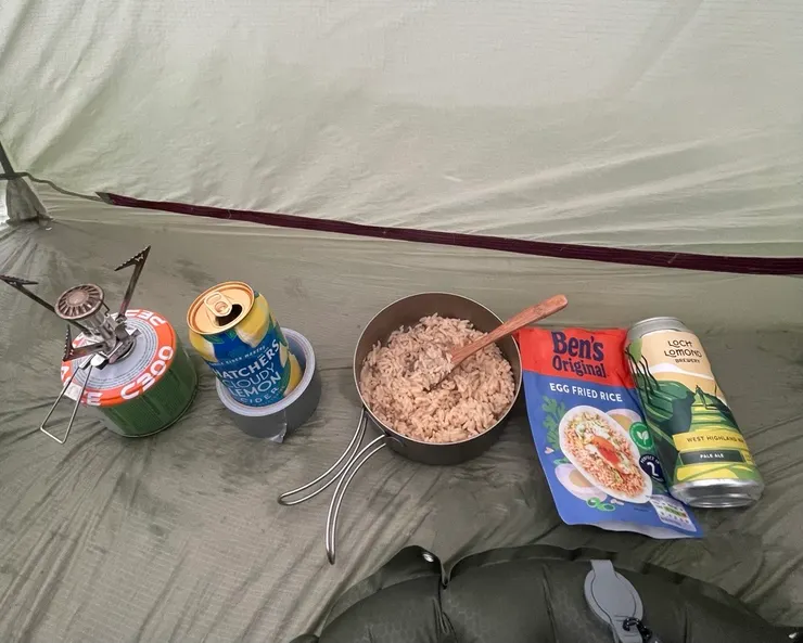 晚餐蛋炒飯和Cider