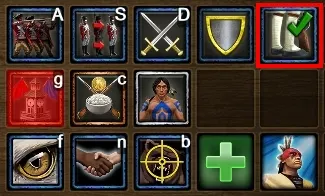 戰酋要記得切站崗模式(紅框處)以避免亂跑。