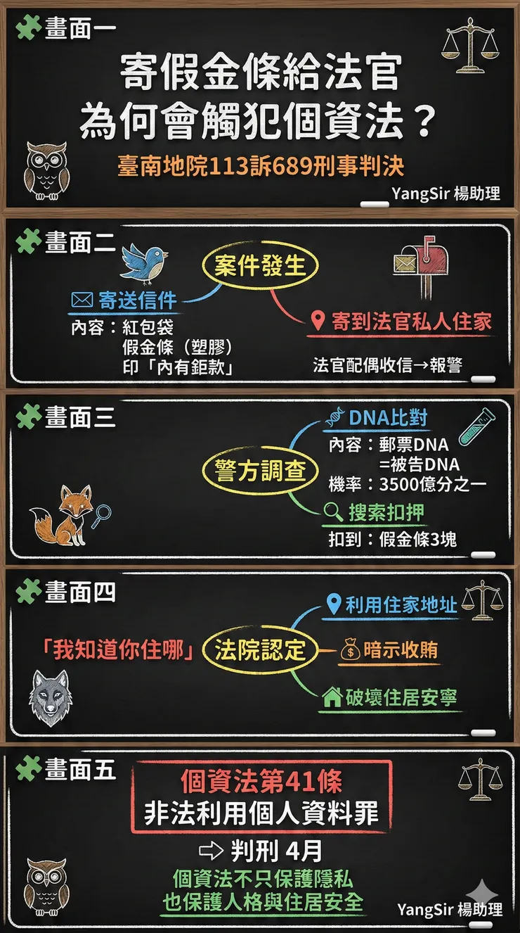 寄信目的不正當，會有刑事責任