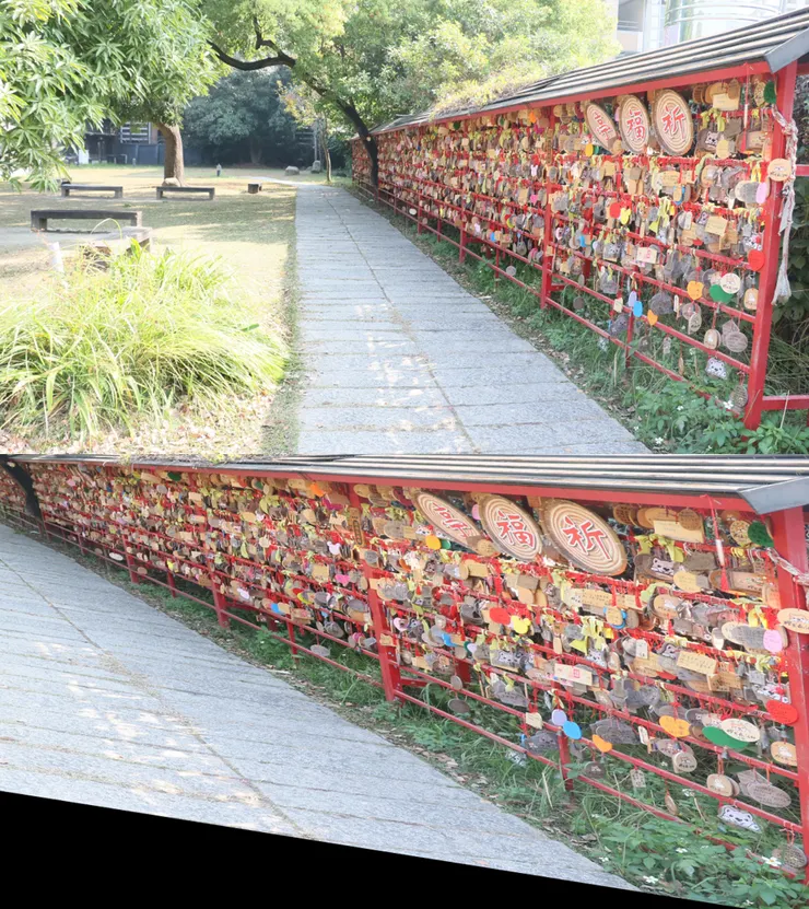 仿射變換前後比較