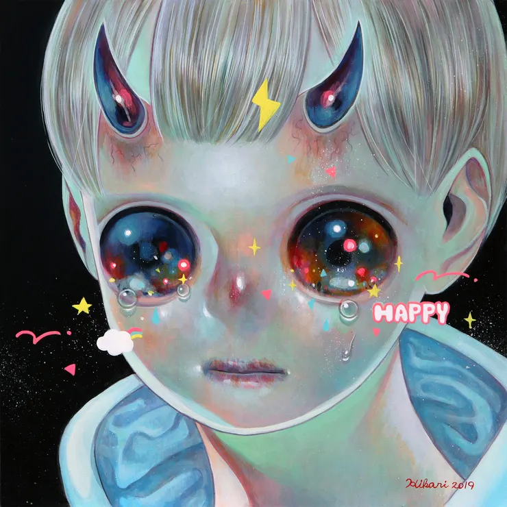 Hikari Shimoda| Untitled, 2018 | 油畫 | 13" x 13"