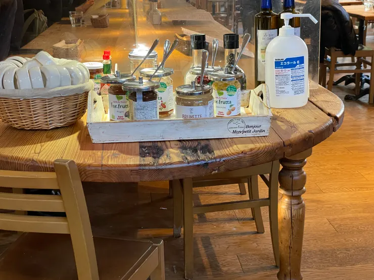 各式果醬供大家使用