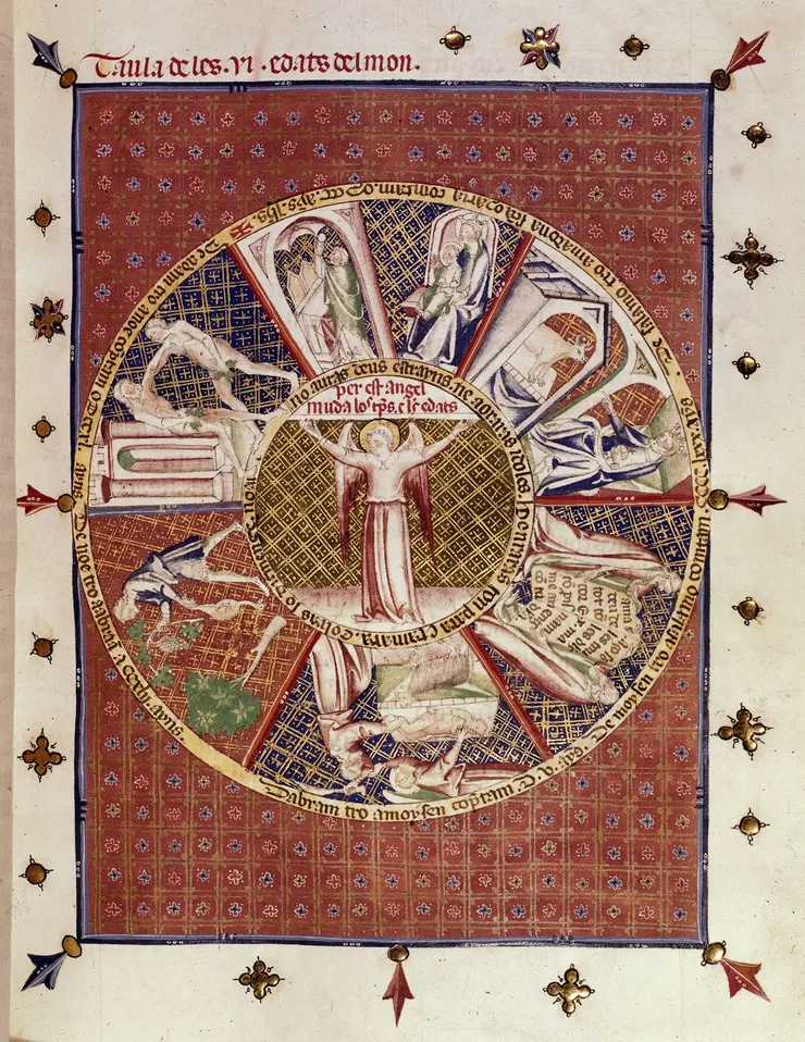 世界的六個時代,來自西班牙手稿